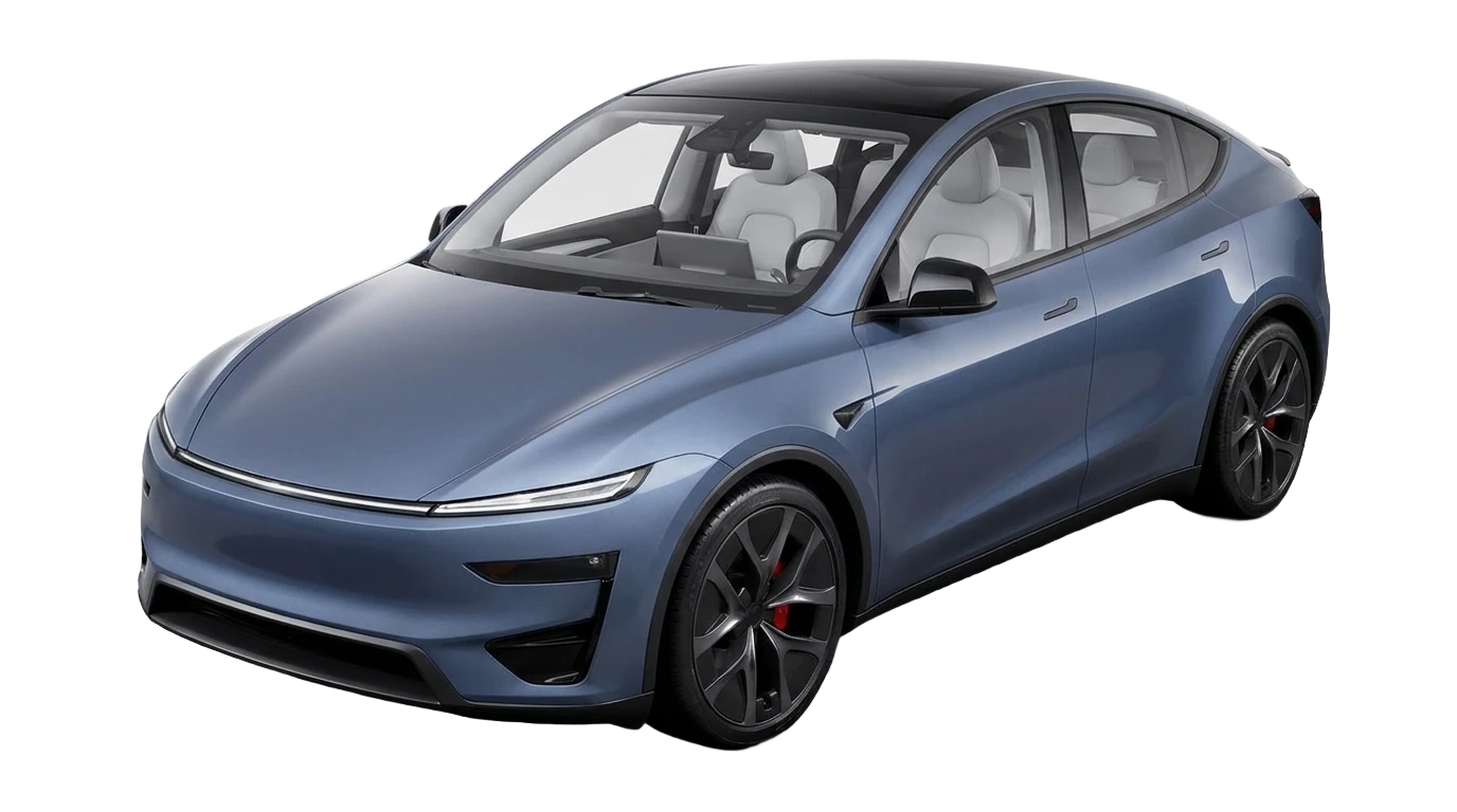 Tesla Model Y with adjustable window tint preview
